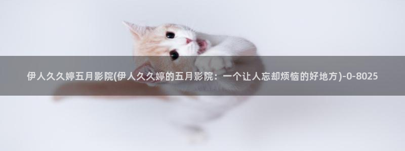 伊人拍拍久久影院