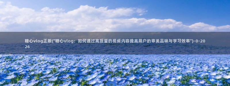 糖心vlog视频在线观看